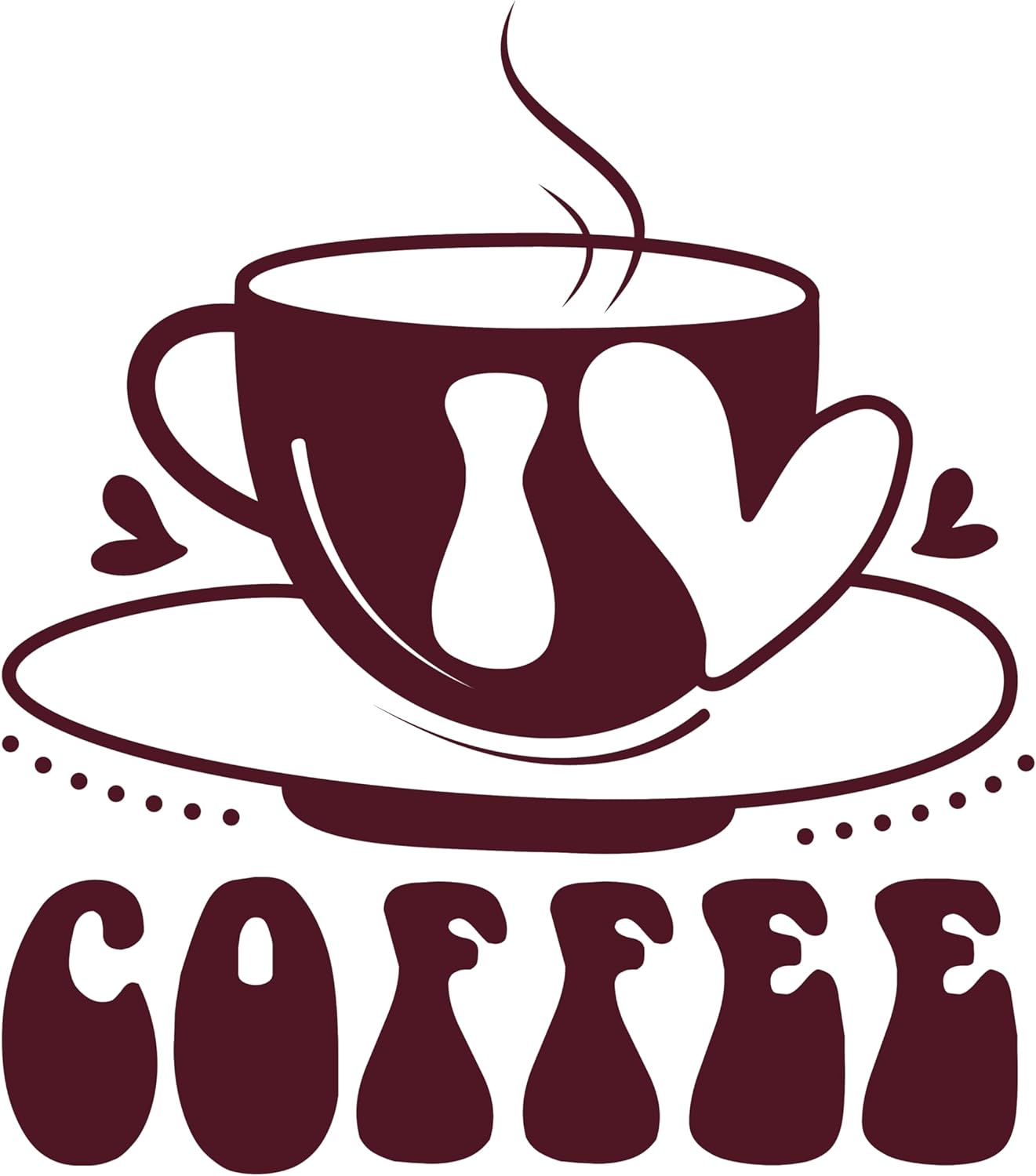 Inspirational Quote "Coffee Love Cup" Motivational Sticker Vinyl Decal Motivation Stickers- 5" Vinyl Sticker Waterproof