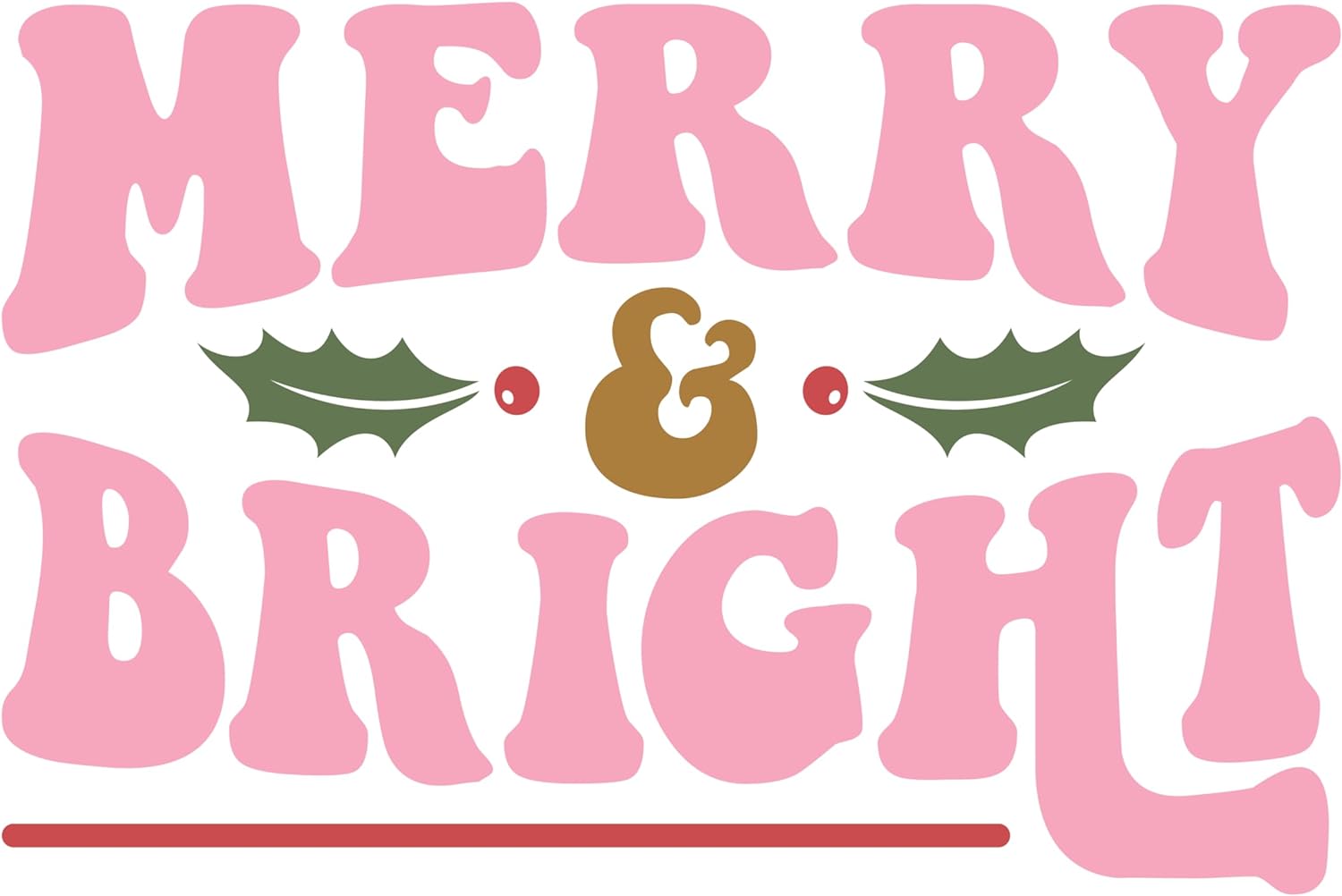 Inspirational Quote Merry & Bright Motivational Sticker Vinyl Decal Motivation Stickers- 5" Vinyl Sticker Waterproof