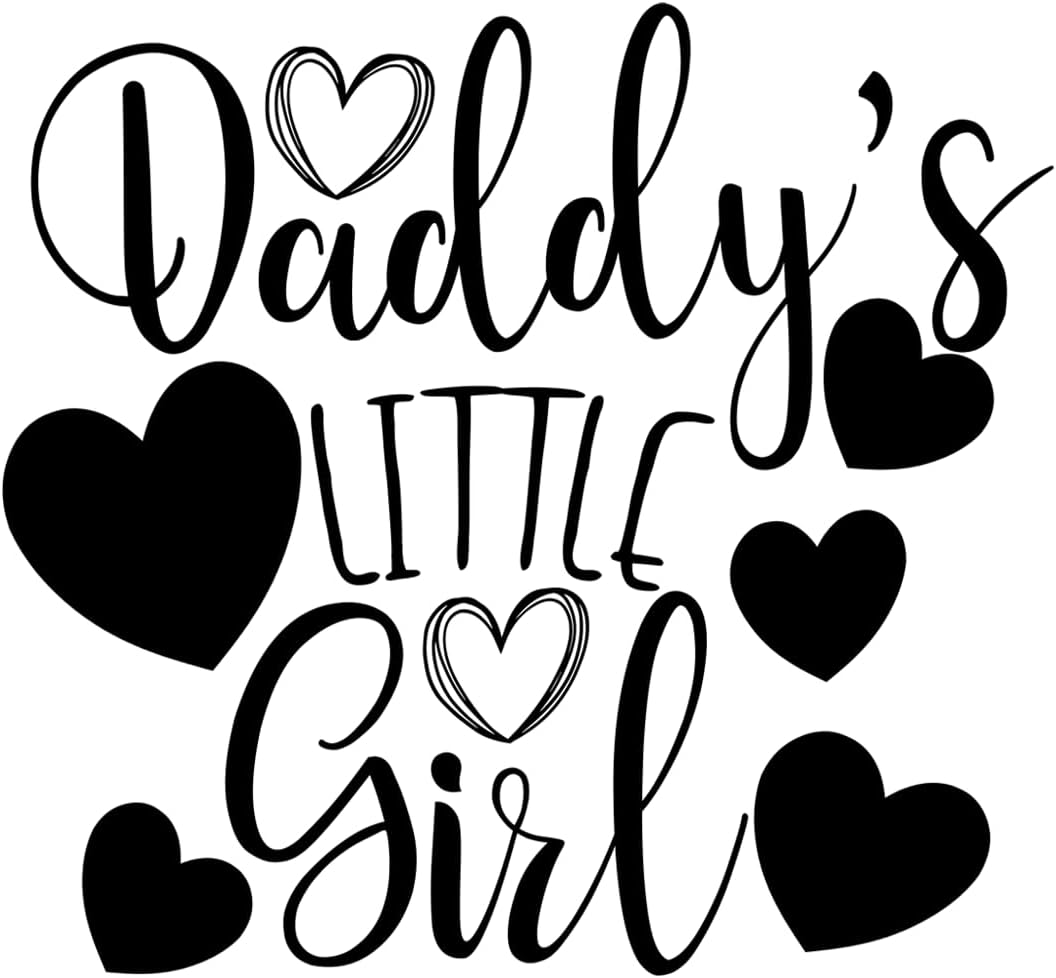 Inspirational Quote "Daddy's Little Girl" Motivational Sticker Vinyl Decal Motivation Stickers- 5" Vinyl Sticker Waterproof