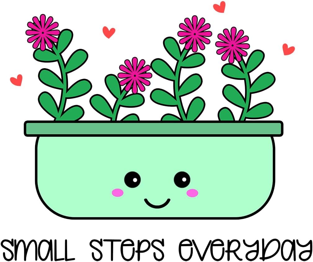 Inspirational Quote Small Steps Everyday Motivational Sticker Vinyl Decal Motivation Stickers- 5" Vinyl Sticker Waterproof
