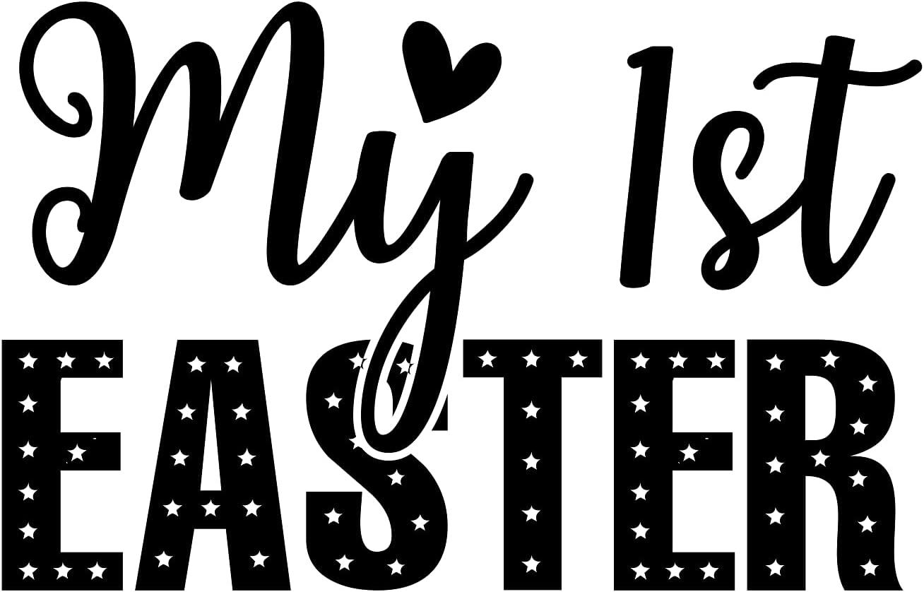 Inspirational Quote "My 1st Easter" Motivational Sticker Vinyl Decal Motivation Stickers- 5" Vinyl Sticker Waterproof