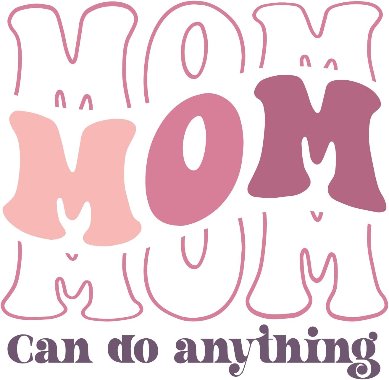 Inspirational Quote "Mom Can Do It" Motivational Sticker Vinyl Decal Motivation Stickers- 5" Vinyl Sticker Waterproof
