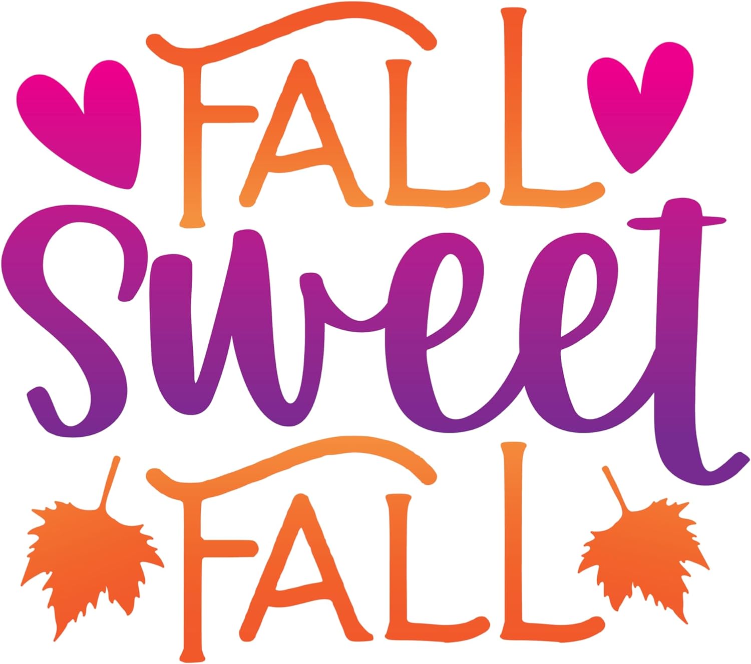 Inspirational Quote Fall Sweet Fall Great Gift Motivational Sticker Vinyl Decal Motivation Stickers- 5" Vinyl Sticker Waterproof