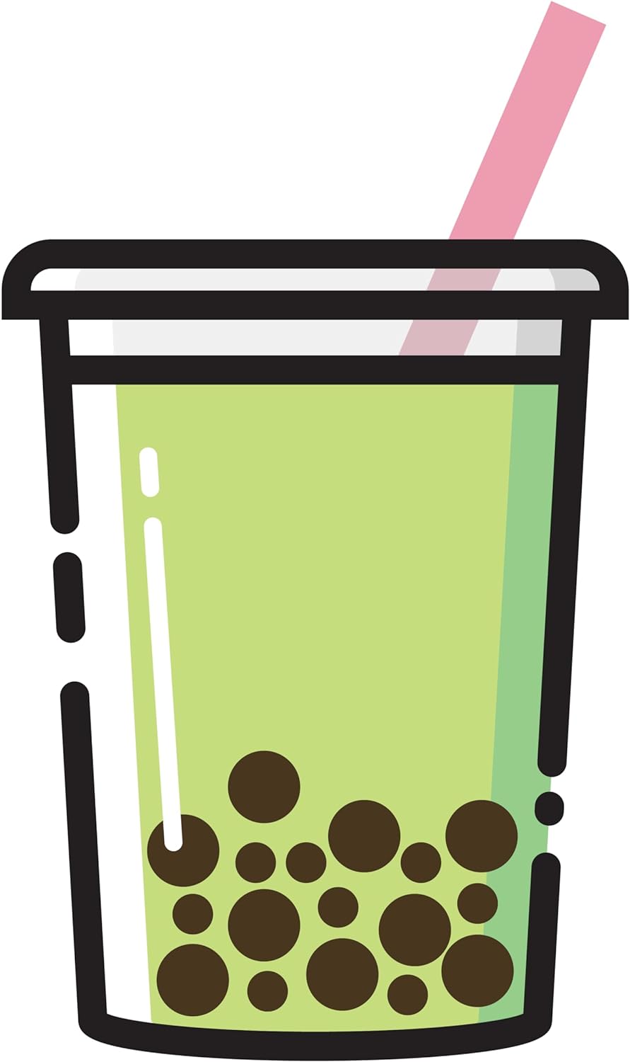 Inspirational Quote Bubble Tea and Pearl Milk Motivational Sticker Vinyl Decal Motivation Stickers- 5" Vinyl Sticker Waterproof