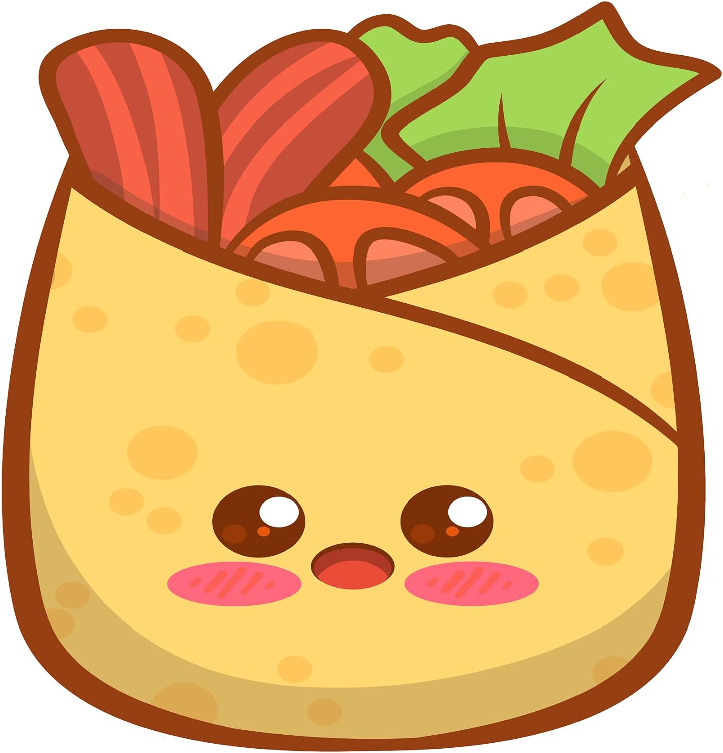 Inspirational Quote Cute Burrito Motivational Sticker Vinyl Decal Motivation Stickers- 5" Vinyl Sticker Waterproof