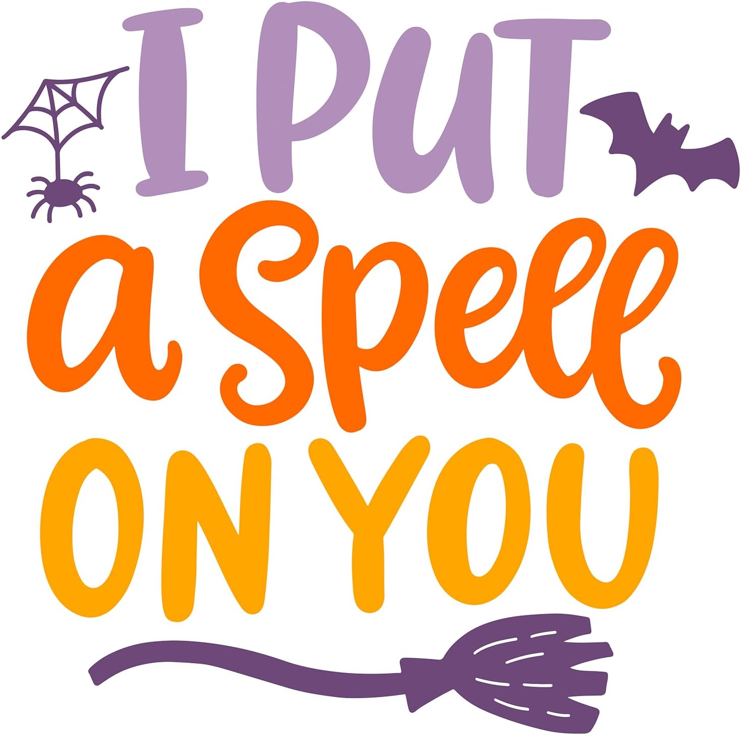 Inspirational Quote I Put A Spell On You Motivational Sticker Vinyl Decal Motivation Stickers- 5" Vinyl Sticker Waterproof