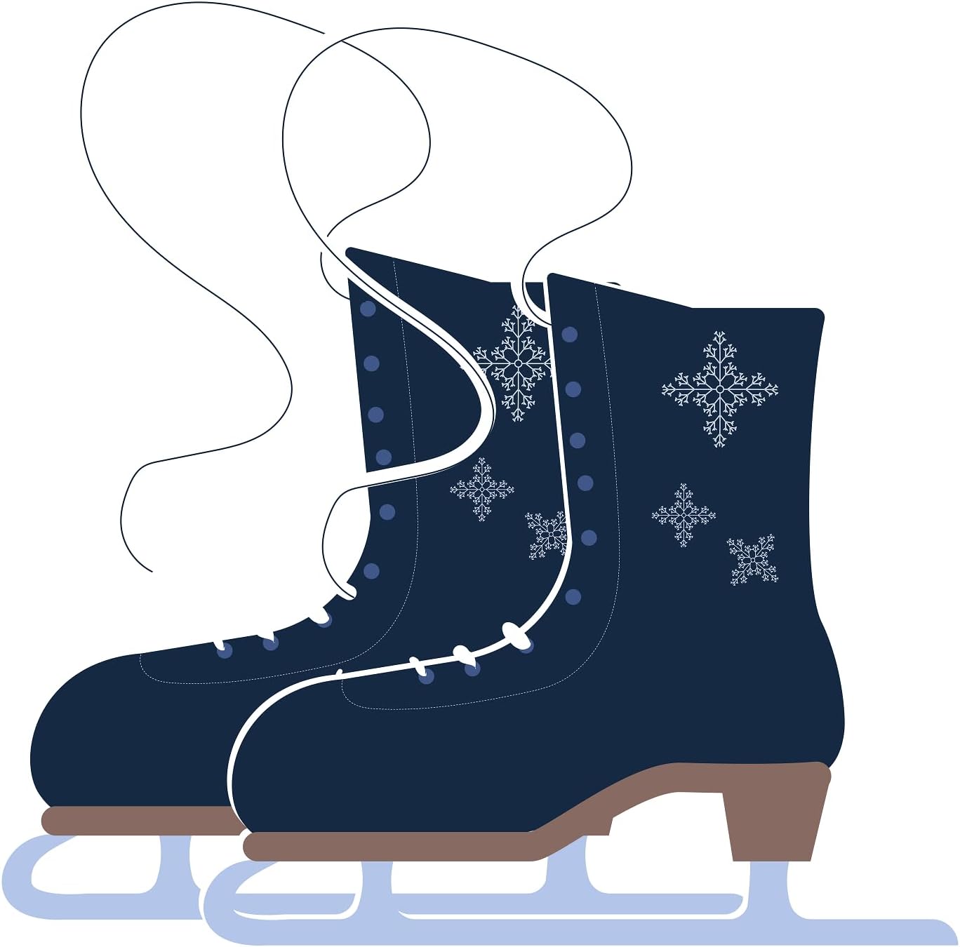 Inspirational Quote Ice Skate Art Board Motivational Sticker Vinyl Decal Motivation Stickers- 5" Vinyl Sticker Waterproof