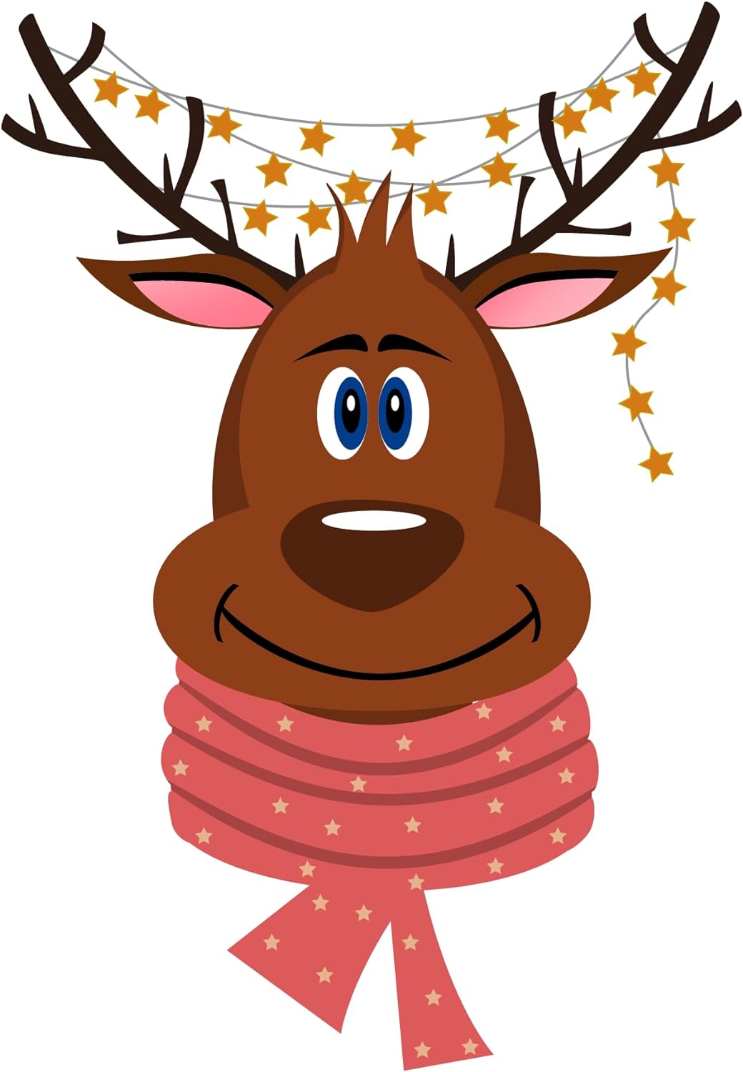 Inspirational Quote Funny Reindeer in A Scarf for Christmas Motivational Sticker Vinyl Decal Motivation Stickers- 5" Vinyl Sticker Waterproof