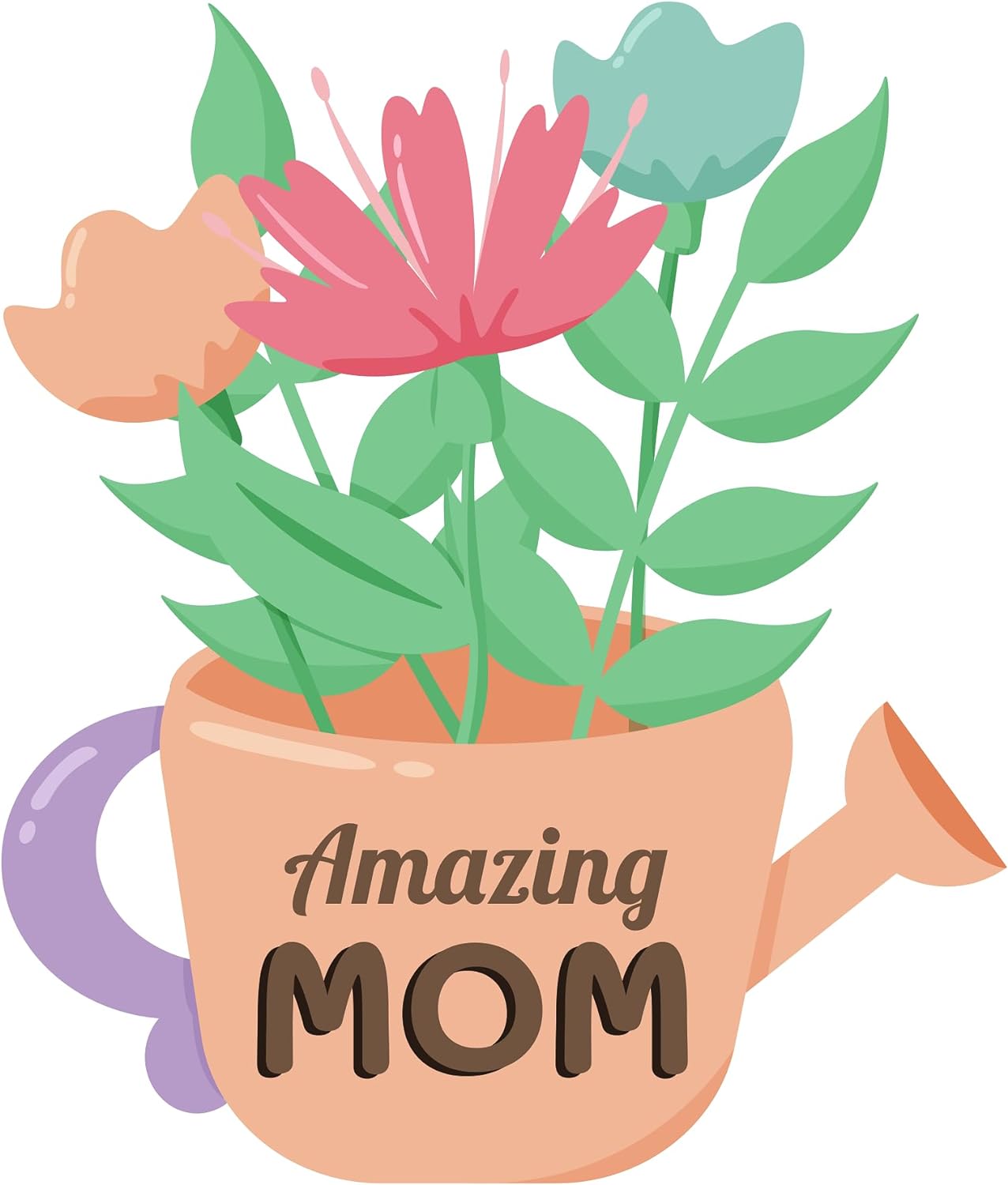 Inspirational Quote "Amazing mom" Motivational Sticker Vinyl Decal Motivation Stickers- 5" Vinyl Sticker Waterproof