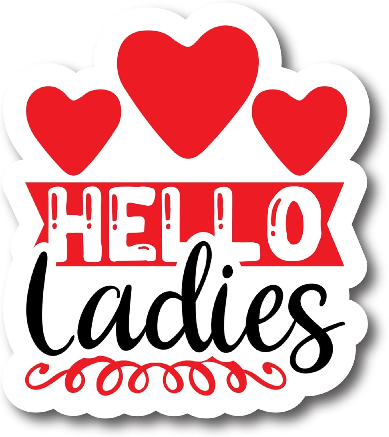 Inspirational Quote Hello Ladies Motivational Sticker Vinyl Decal Motivation Stickers- 5" Vinyl Sticker Waterproof