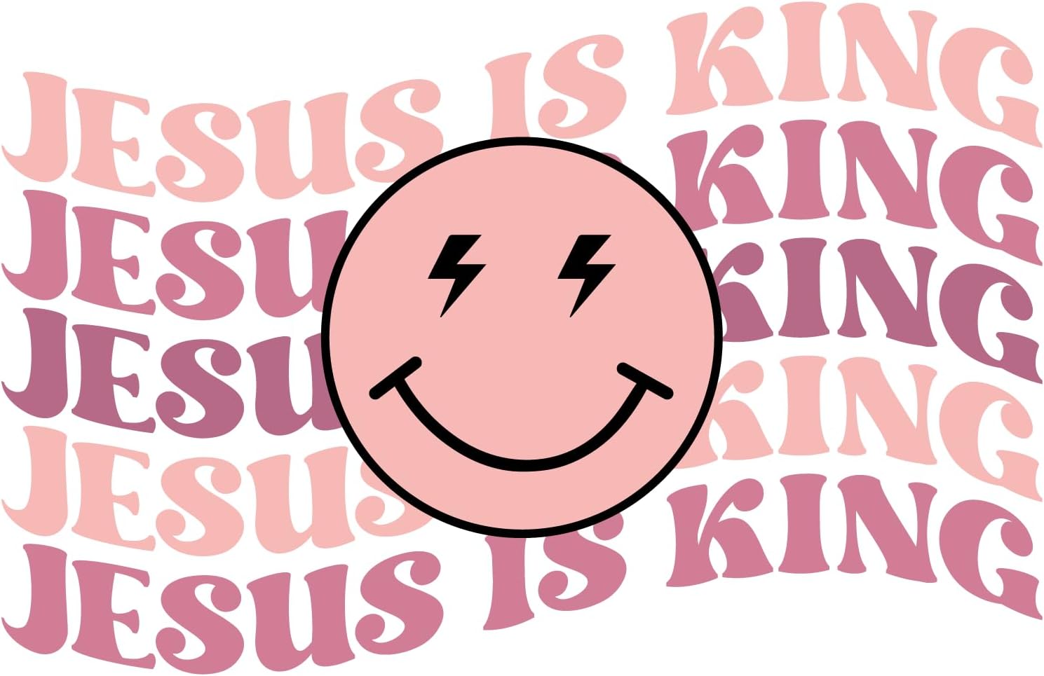 Inspirational Quote "Jesus is King, Sticker Gift" Motivational Sticker Vinyl Decal Motivation Stickers- 5" Vinyl Sticker Waterproof