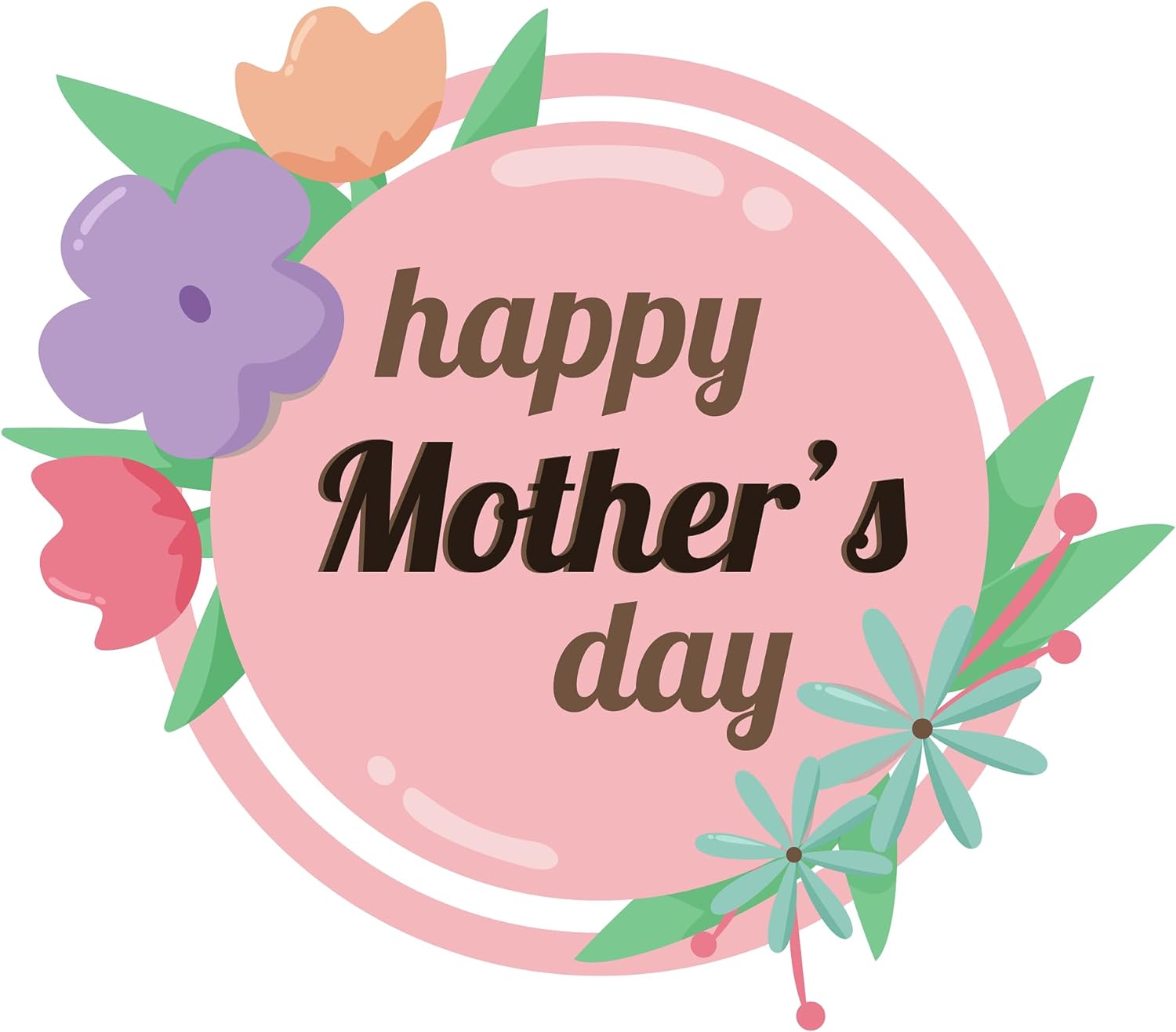 Inspirational Quote "Happy Mother's Day, Stock" Motivational Sticker Vinyl Decal Motivation Stickers- 5" Vinyl Sticker Waterproof
