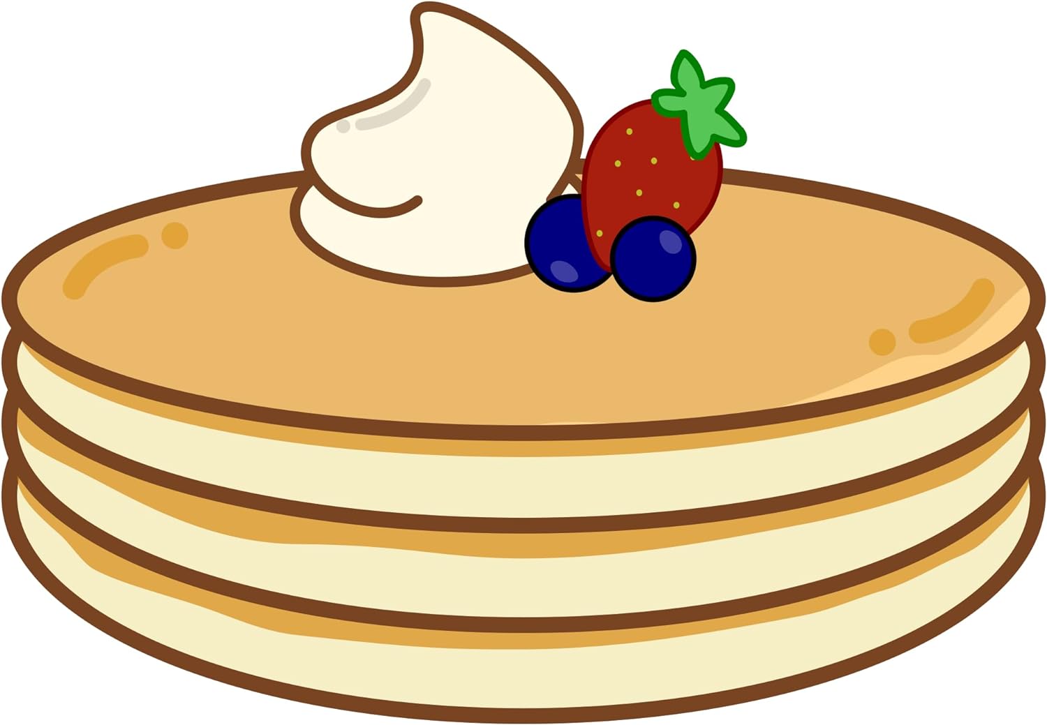 Inspirational Quote Cute Strawberry Pancake Motivational Sticker Vinyl Decal Motivation Stickers- 5" Vinyl Sticker Waterproof