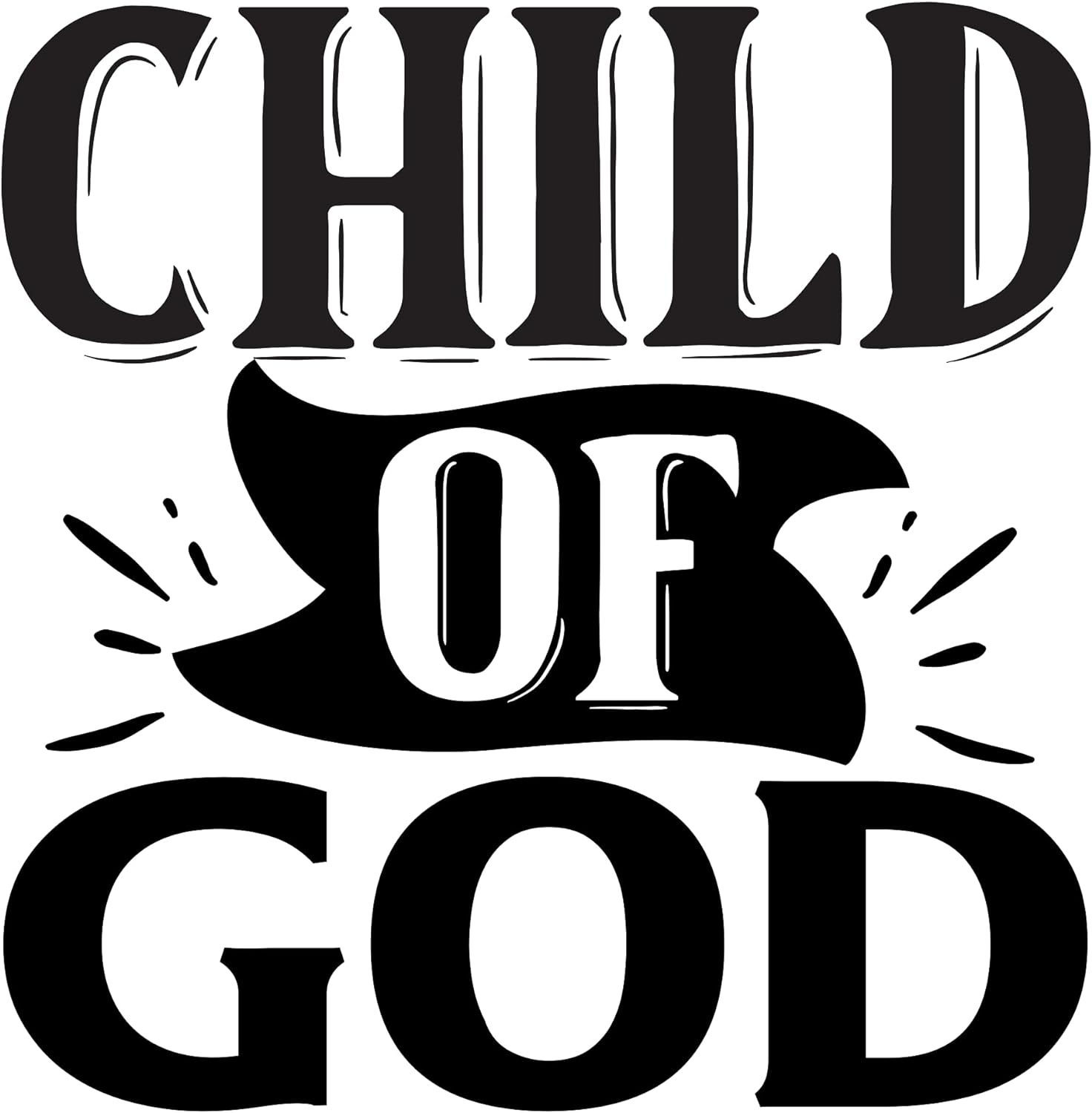 Inspirational Quote "Child of God" Motivational Sticker Vinyl Decal Motivation Stickers- 5" Vinyl Sticker Waterproof