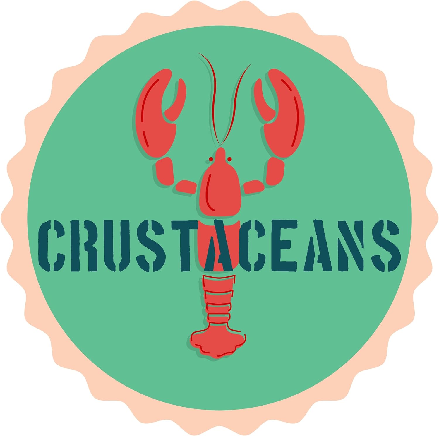 Inspirational Quote Crustaceans Motivational Sticker Vinyl Decal Motivation Stickers- 5" Vinyl Sticker Waterproof