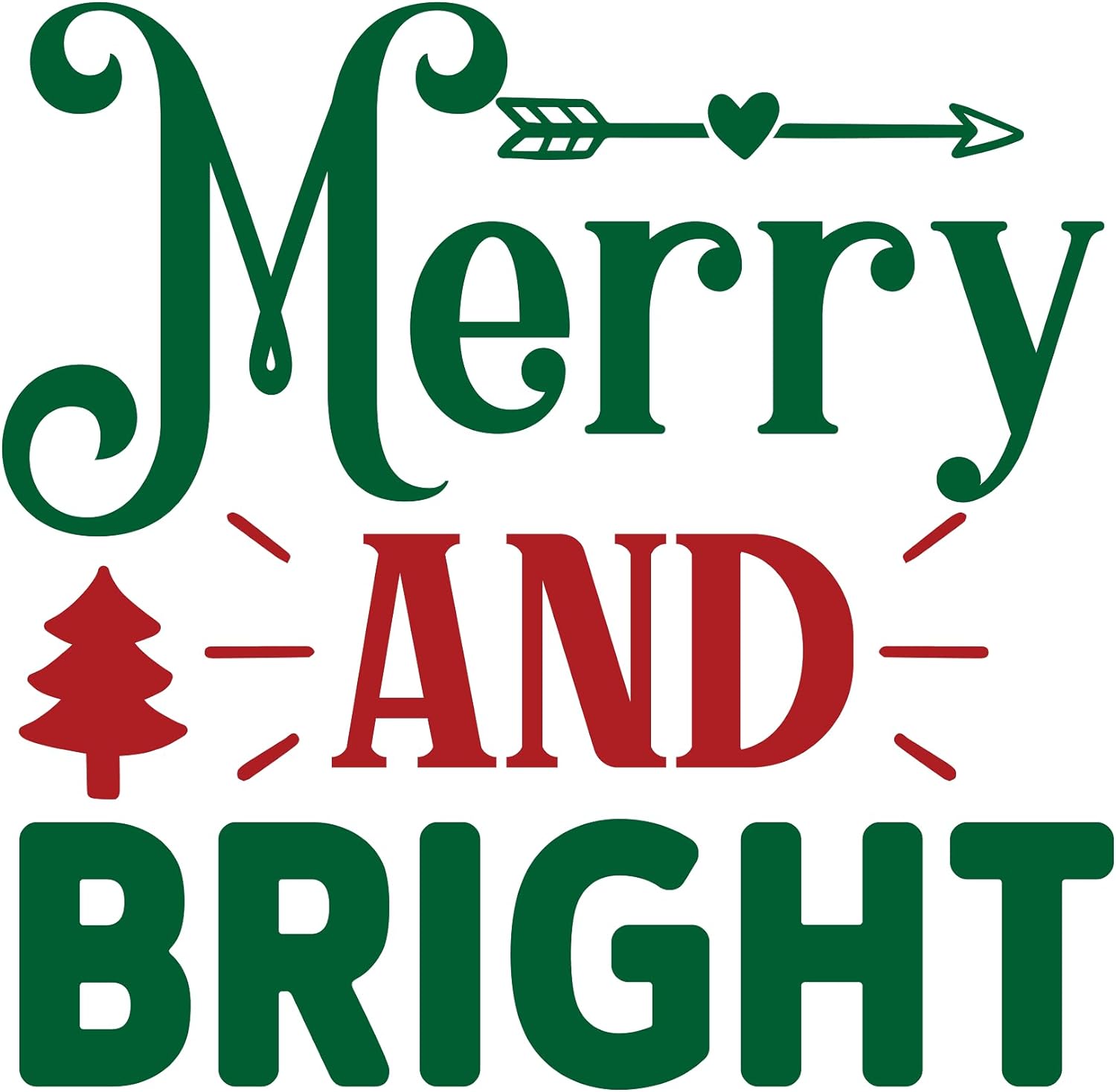 Inspirational Quote Merry and Bright Motivational Sticker Vinyl Decal Motivation Stickers- 5" Vinyl Sticker Waterproof