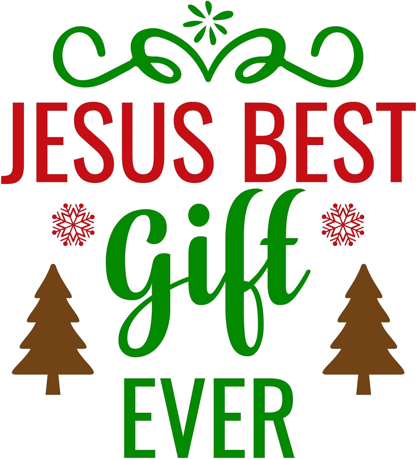 Inspirational Quote "Jesus Best Gift Ever GiftSticker" Motivational Sticker Vinyl Decal Motivation Stickers- 5" Vinyl Sticker Waterproof