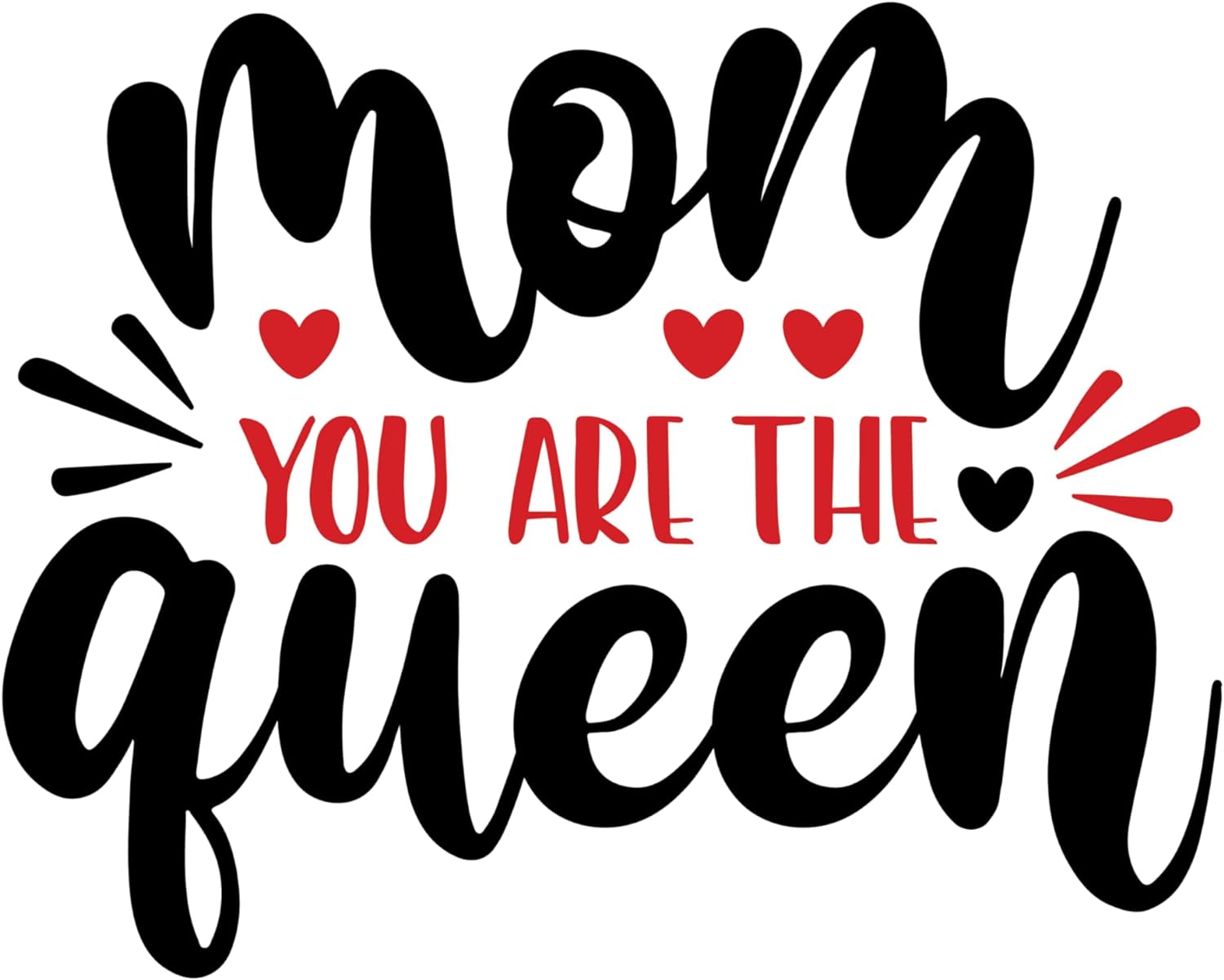 Inspirational Quote "mom You are The Queen" Motivational Sticker Vinyl Decal Motivation Stickers- 5" Vinyl Sticker Waterproof