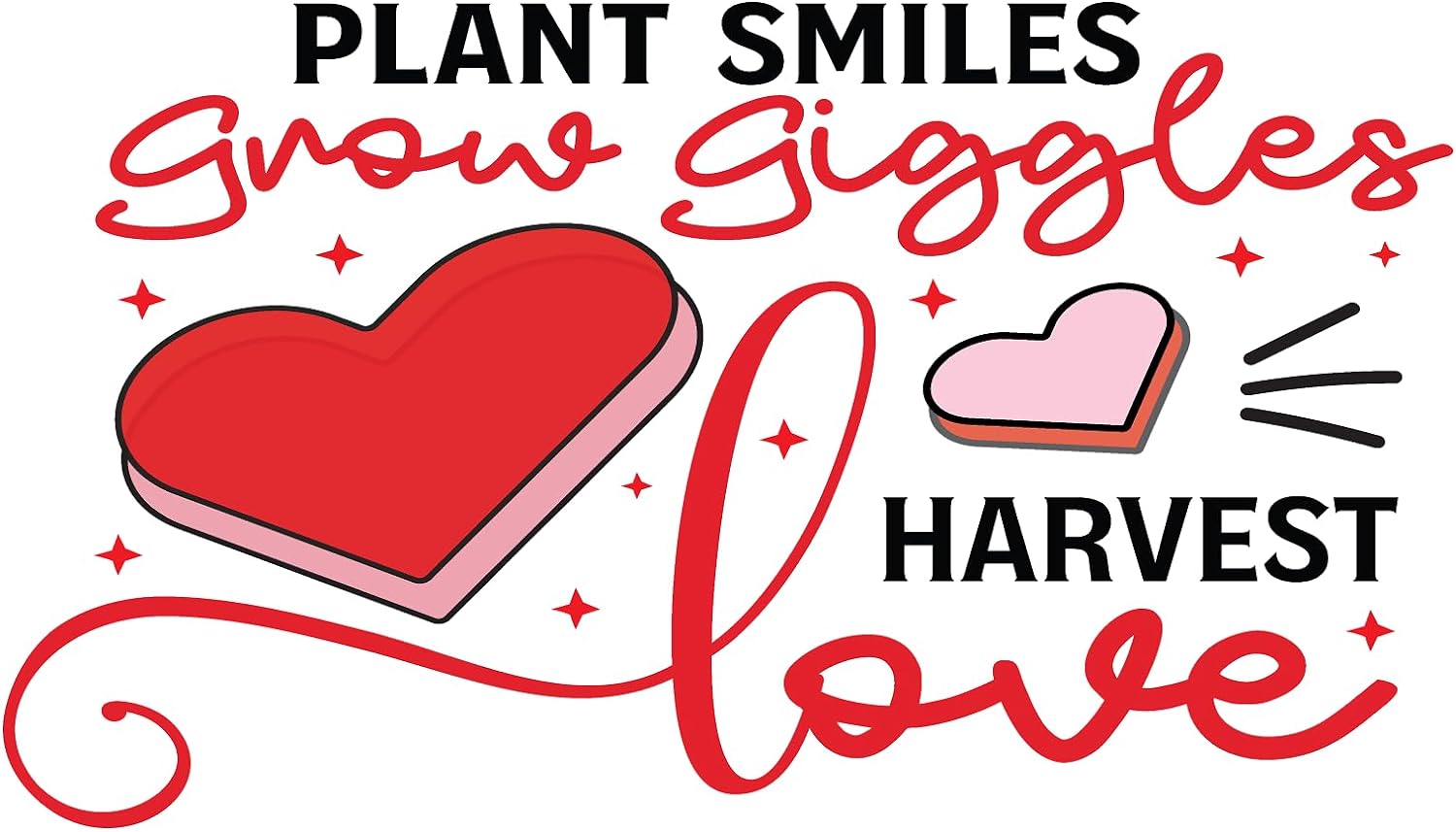 Inspirational Quote Plant Smiles Grow Giggles Harvest Love Motivational Sticker Vinyl Decal Motivation Stickers- 5" Vinyl Sticker Waterproof