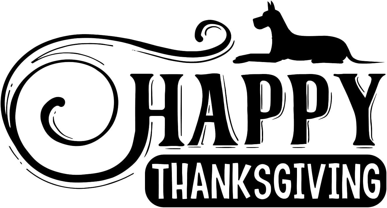 Inspirational Quote "Happy Thanks Giving" Motivational Sticker Vinyl Decal Motivation Stickers- 5" Vinyl Sticker Waterproof