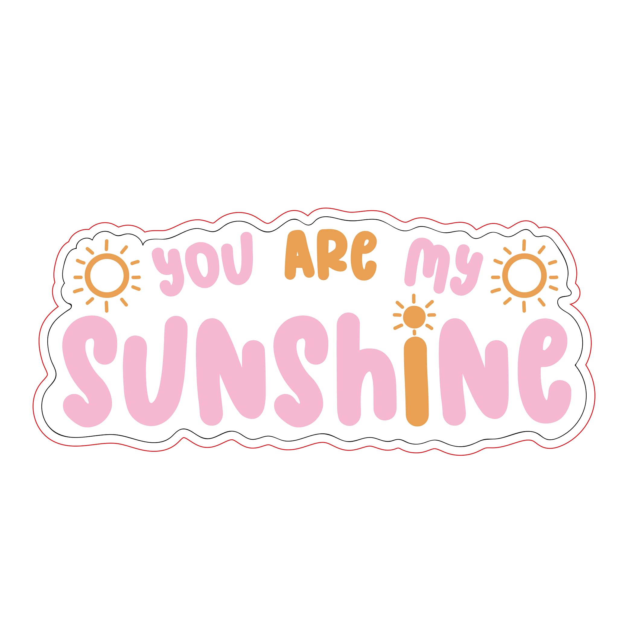 2 (Pieces) 3" and 5" Stickers n Decals I U - Motivational Sticker Vinyl Decal Sticker, Waterproof fo
