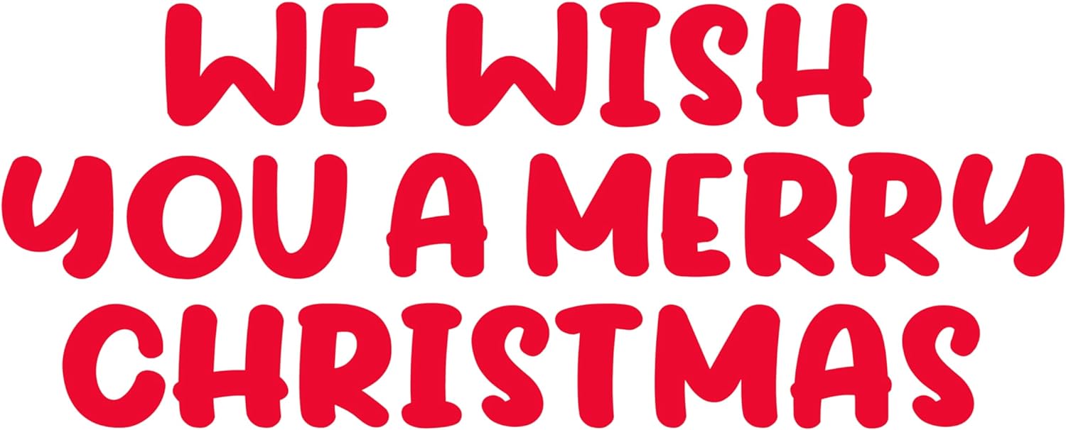 Inspirational Quote We Wish You A Merry Christmas Beautiful Sticker Motivational Sticker Vinyl Decal Motivation Stickers- 5" Vinyl Sticker Waterproof