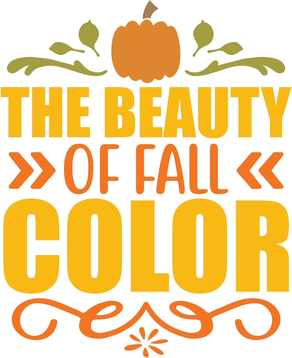 Inspirational Quote The Beauty Of Fall Color Motivational Sticker Vinyl Decal Motivation Stickers- 5" Vinyl Sticker Waterproof
