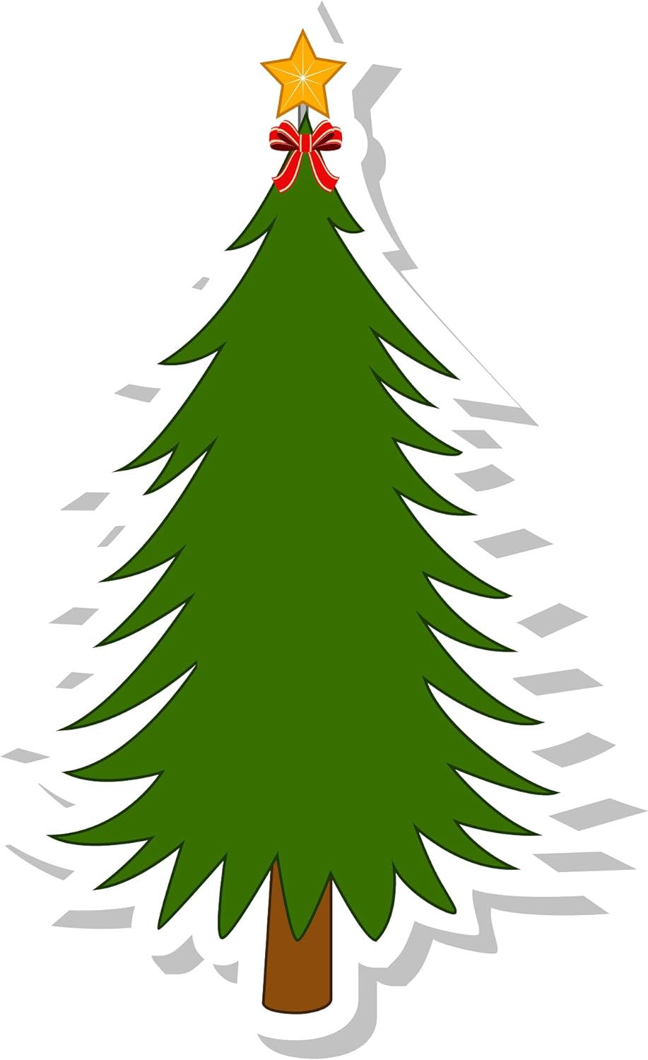Inspirational Quote Christmas Tree Evergreen Motivational Sticker Vinyl Decal Motivation Stickers- 5" Vinyl Sticker Waterproof