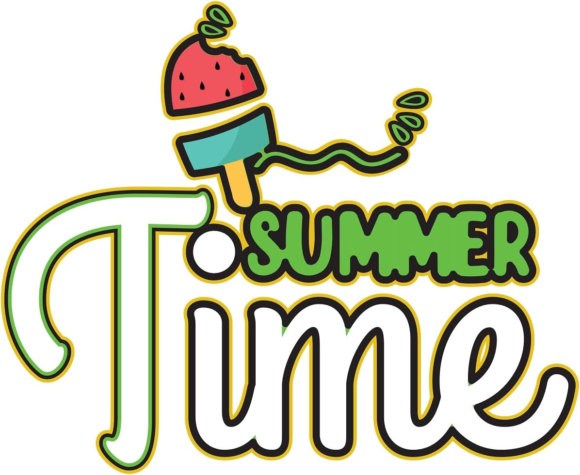 Inspirational Quote "Summer Time" Motivational Sticker Vinyl Decal Motivation Stickers- 5" Vinyl Sticker Waterproof