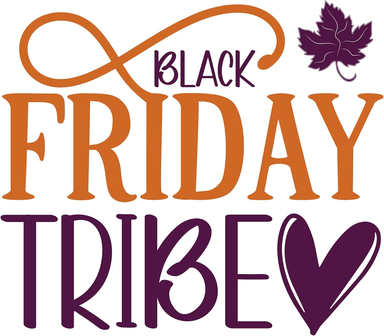 Inspirational Quote Black Friday Tribe Pretty Heart Motivational Sticker Vinyl Decal Motivation Stickers- 5" Vinyl Sticker Waterproof