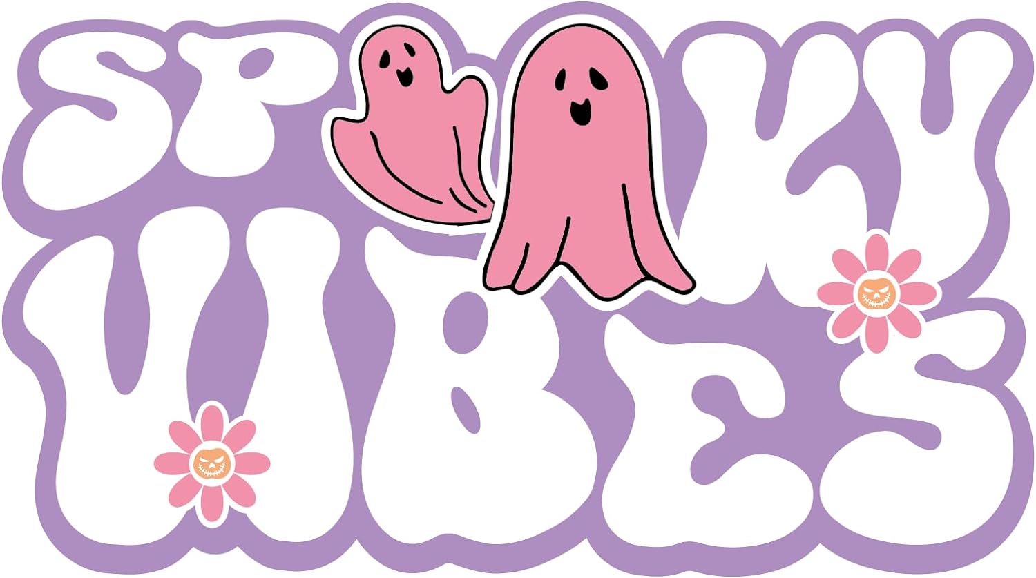 Inspirational Quote Spooky Vibes Motivational Sticker Vinyl Decal Motivation Stickers- 5" Vinyl Sticker Waterproof