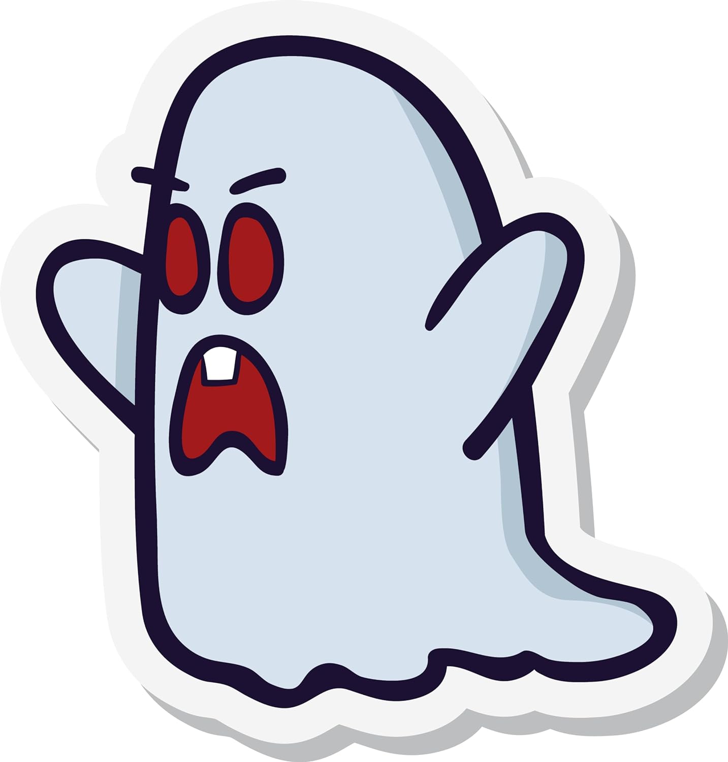 Inspirational Quote Angry Ghost Stickers Motivational Sticker Vinyl Decal Motivation Stickers- 5" Vinyl Sticker Waterproof