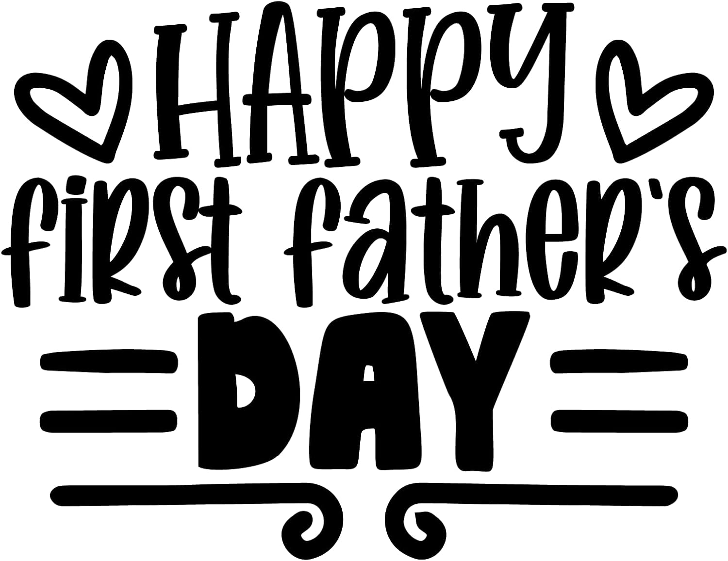 Inspirational Quote "Happy First Father's Day" Motivational Sticker Vinyl Decal Motivation Stickers- 5" Vinyl Sticker Waterproof
