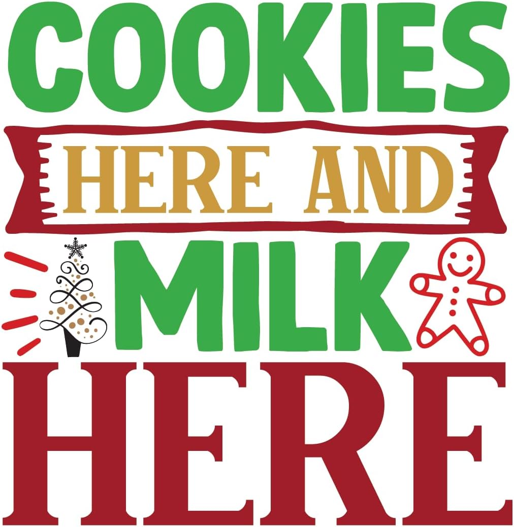 Inspirational Quote Cookies Here and Milk Here Pretty Sticker Motivational Sticker Vinyl Decal Motivation Stickers- 5" Vinyl Sticker Waterproof