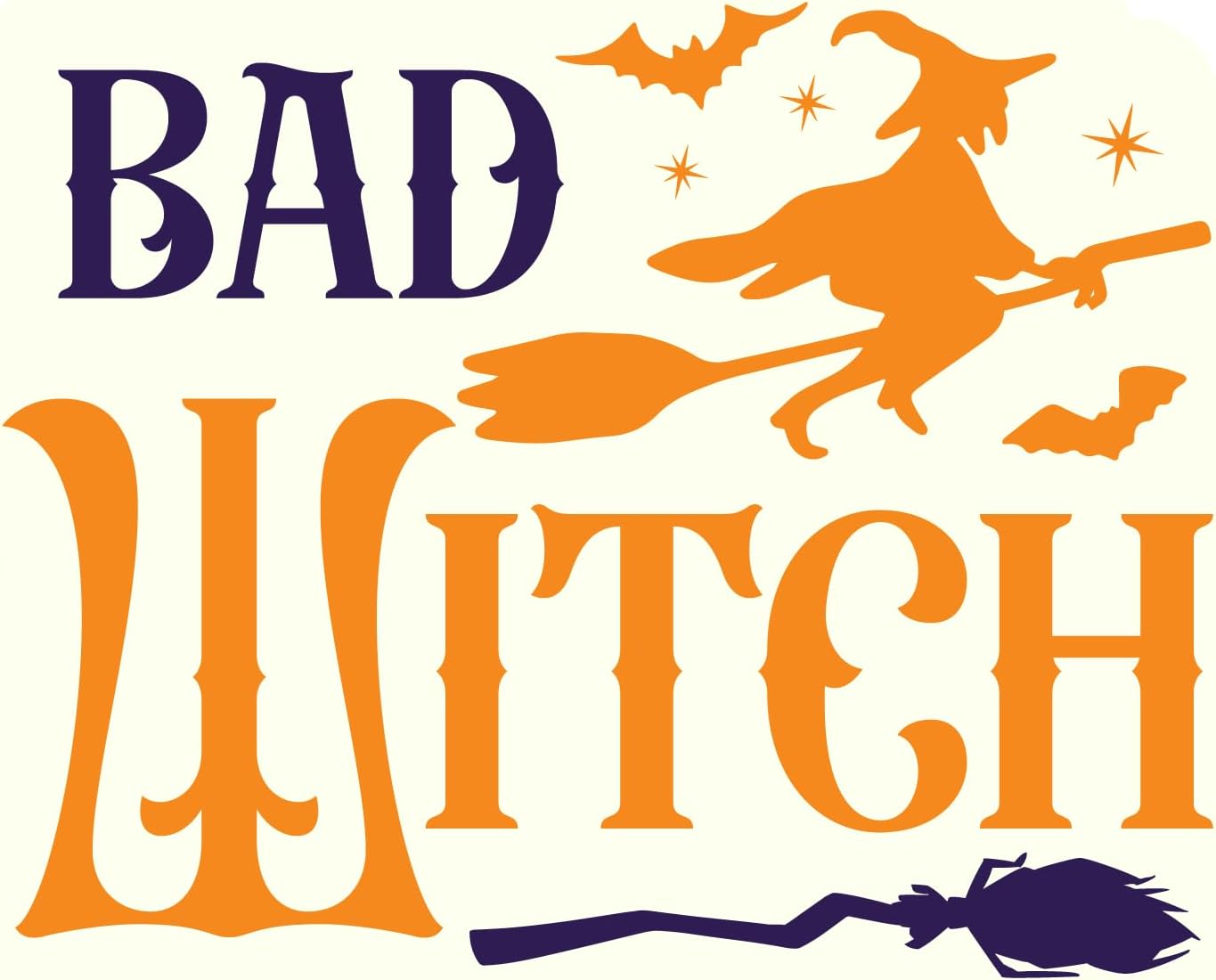 Inspirational Quote Bad Witch Motivational Sticker Vinyl Decal Motivation Stickers- 5" Vinyl Sticker Waterproof