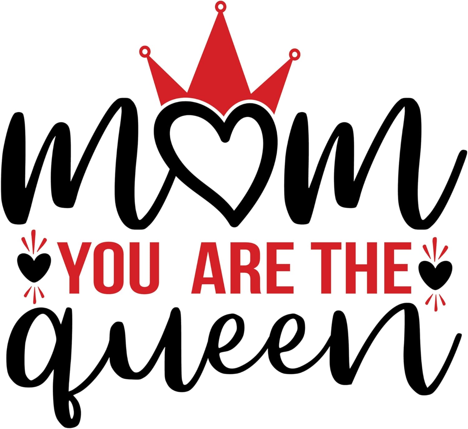 Inspirational Quote "Mom You are The Queen-" Motivational Sticker Vinyl Decal Motivation Stickers- 5" Vinyl Sticker Waterproof