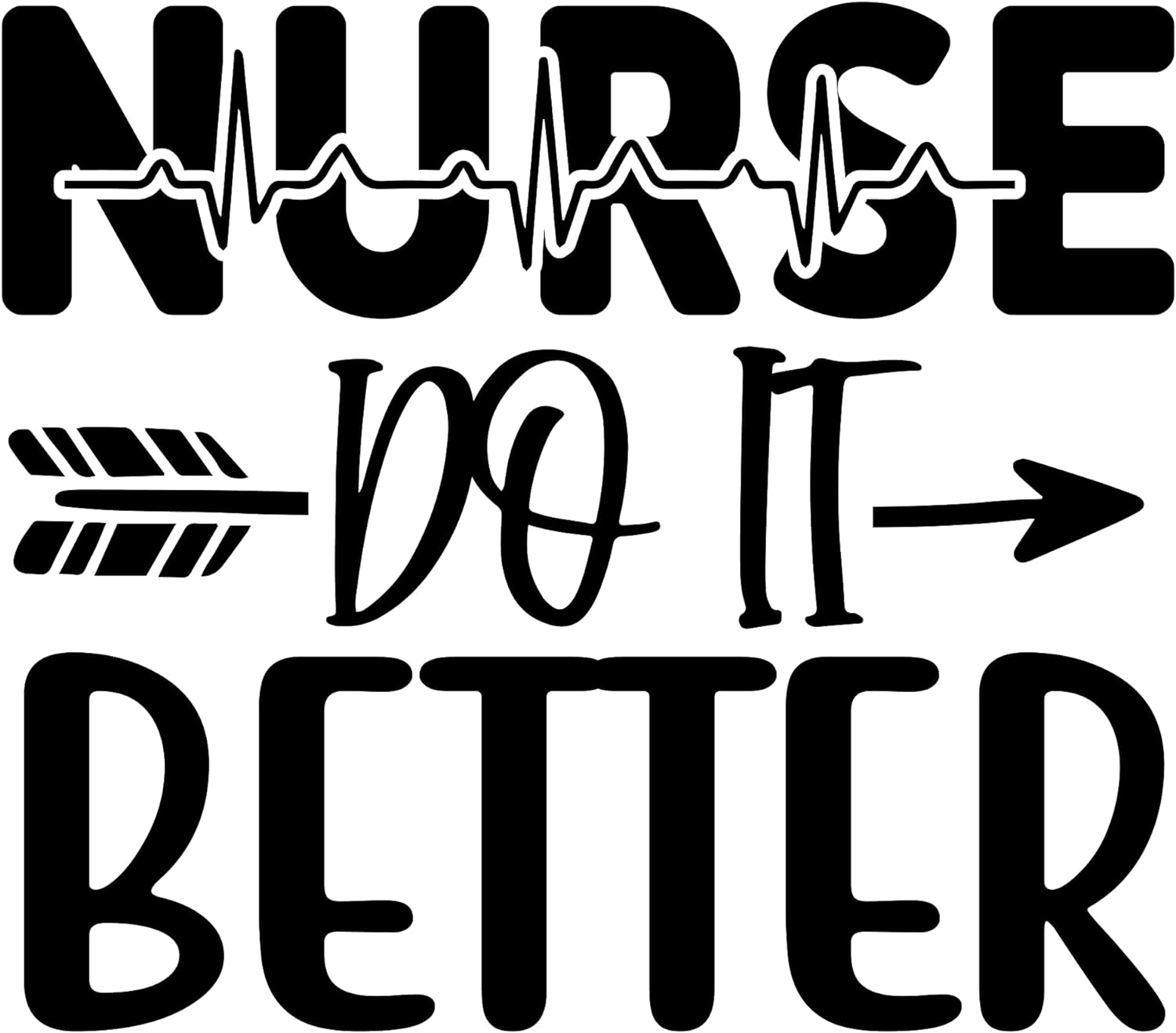 Inspirational Quote "Nurse Do It Better" Motivational Sticker Vinyl Decal Motivation Stickers- 5" Vinyl Sticker Waterproof