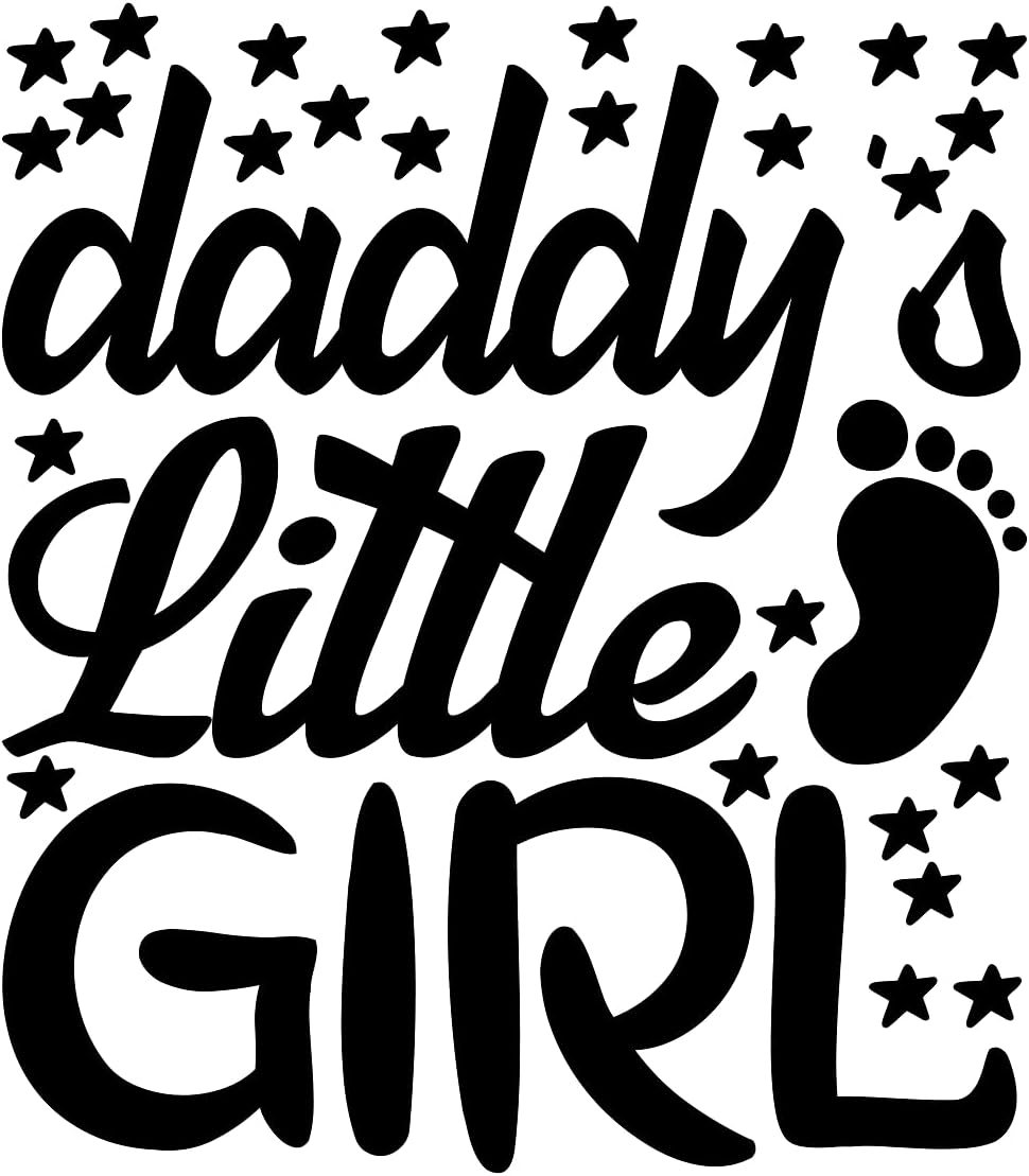Inspirational Quote Daddy's Little Girl Motivational Sticker Vinyl Decal Motivation Stickers- 5" Vinyl Sticker Waterproof