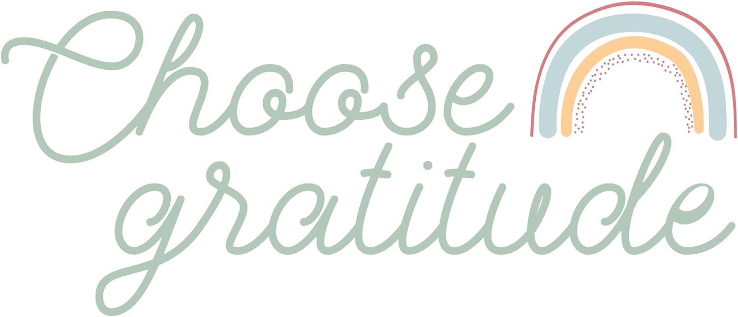 Inspirational Quote "Choose Gratitude" Motivational Sticker Vinyl Decal Motivation Stickers- 5" Vinyl Sticker Waterproof