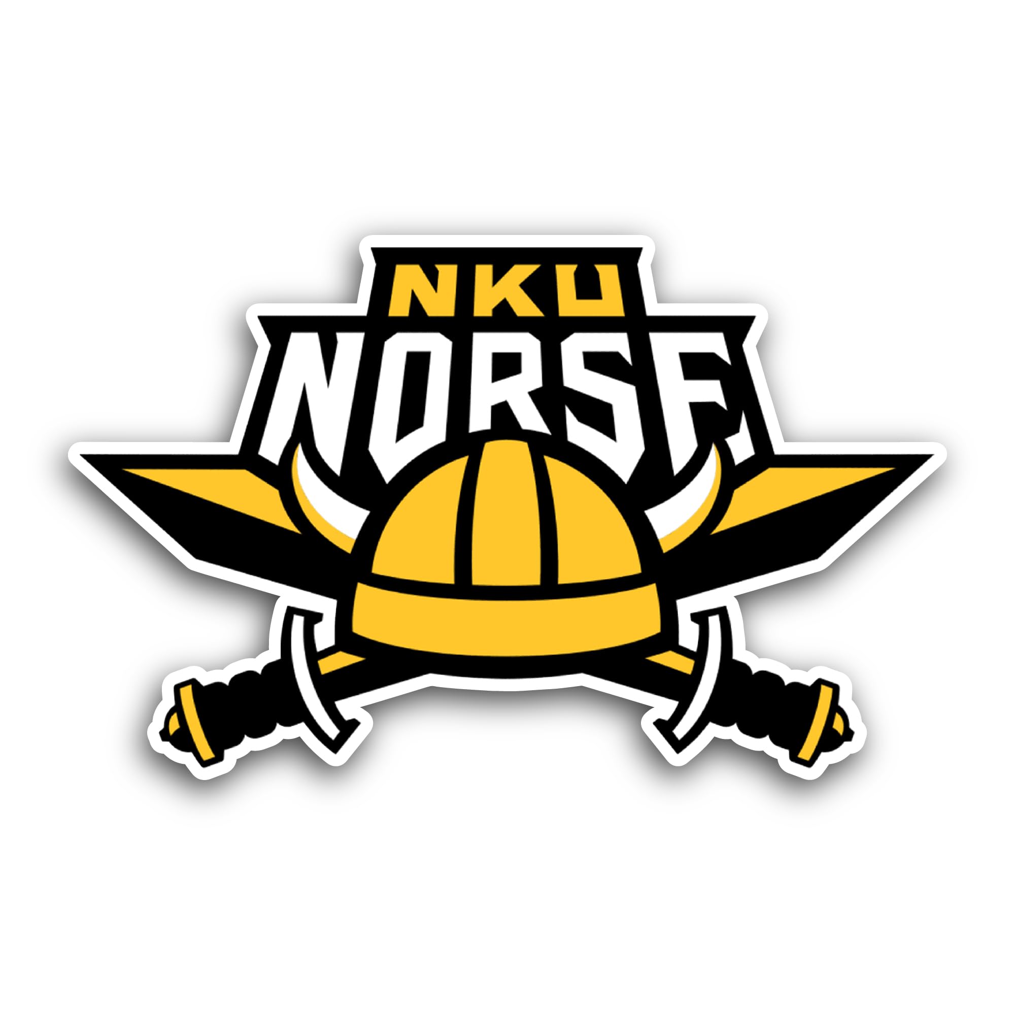 2 (Pieces) 3" and 5" Nku N0rse Sticker, Waterproof Vinyl Decals for Many Purpose Like Cars, Trucks,