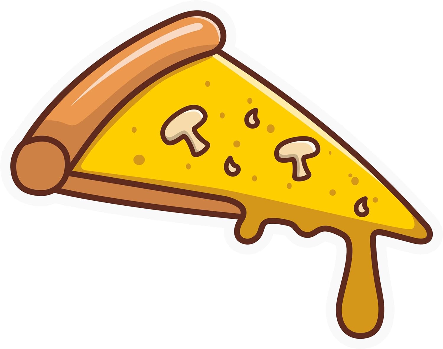 Inspirational Quote Cute Pizza Slice Sticker Motivational Sticker Vinyl Decal Motivation Stickers- 5" Vinyl Sticker Waterproof