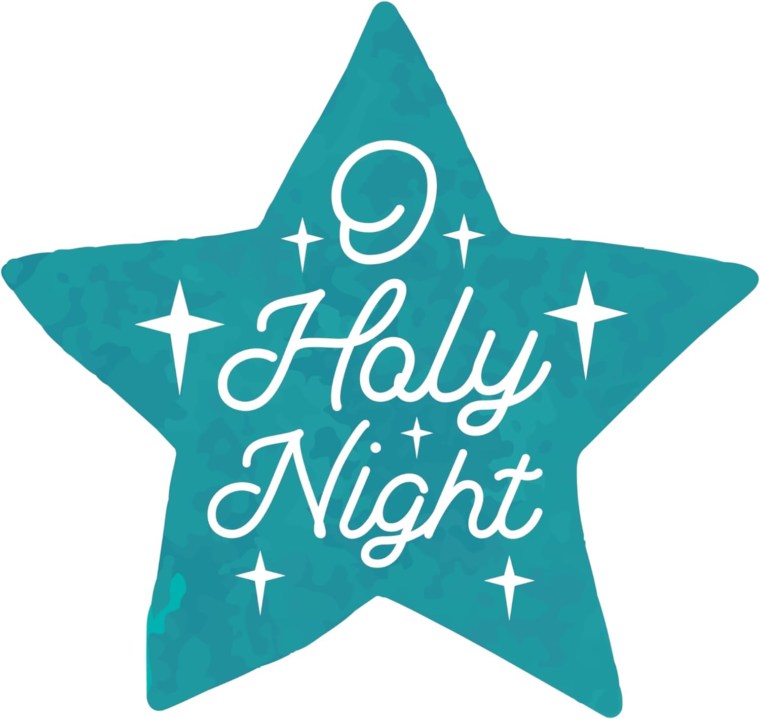 Inspirational Quote Star O Holly Night Motivational Sticker Vinyl Decal Motivation Stickers- 5" Vinyl Sticker Waterproof