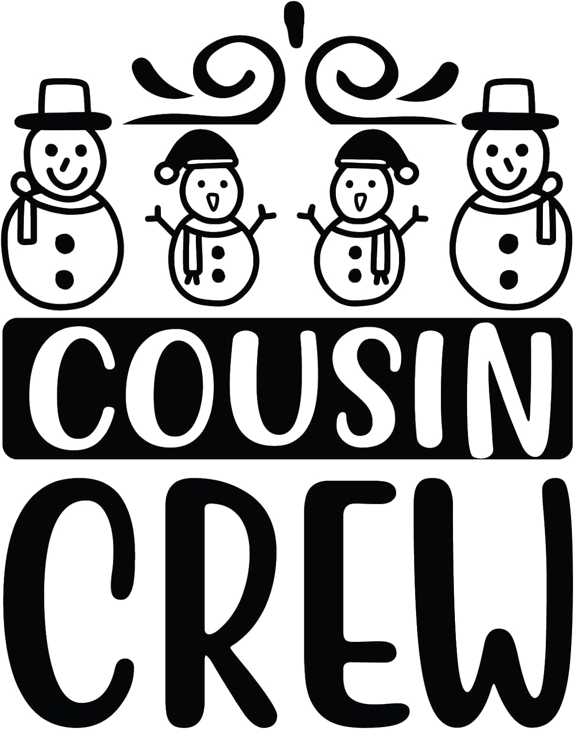 Inspirational Quote Cousin Crew Motivational Sticker Vinyl Decal Motivation Stickers- 5" Vinyl Sticker Waterproof