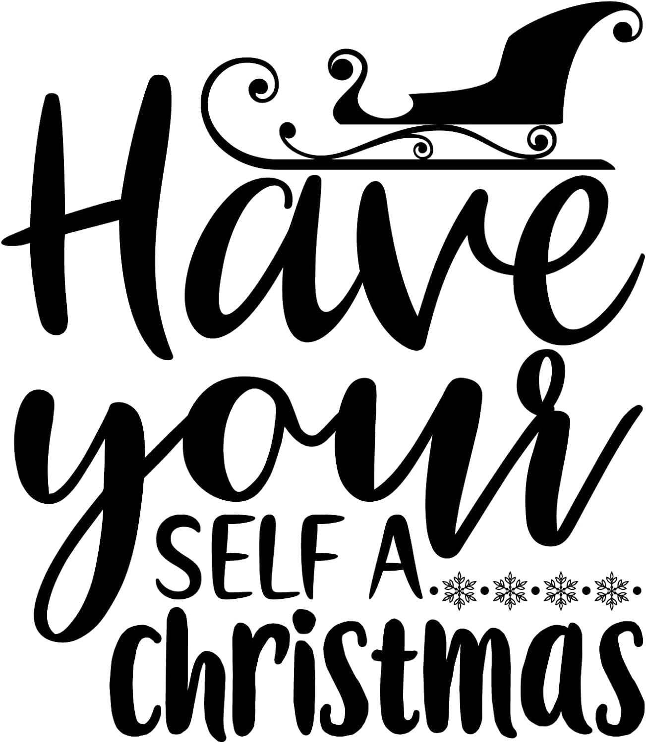 Inspirational Quote Have Your Self A Christmas Motivational Sticker Vinyl Decal Motivation Stickers- 5" Vinyl Sticker Waterproof