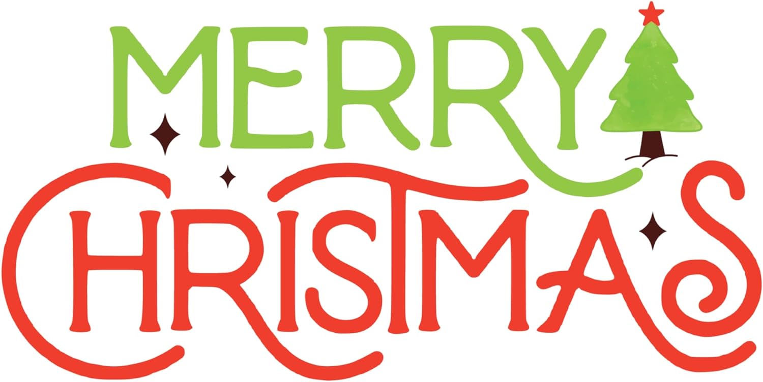 Inspirational Quote Merry Christmas Motivational Sticker Vinyl Decal Motivation Stickers- 5" Vinyl Sticker Waterproof