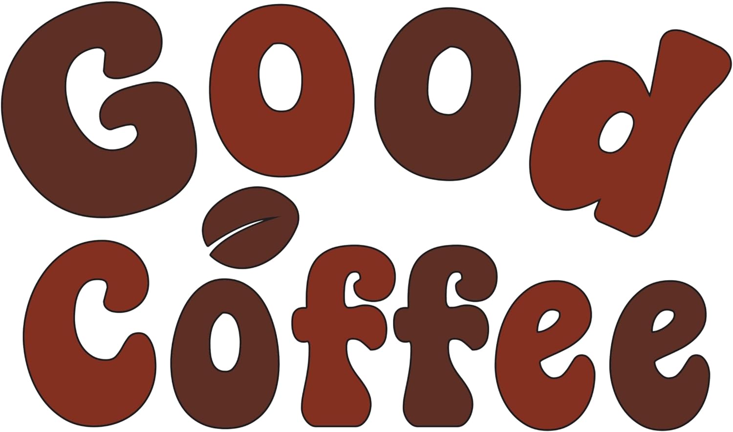 Inspirational Quote "Good Coffee" Motivational Sticker Vinyl Decal Motivation Stickers- 5" Vinyl Sticker Waterproof