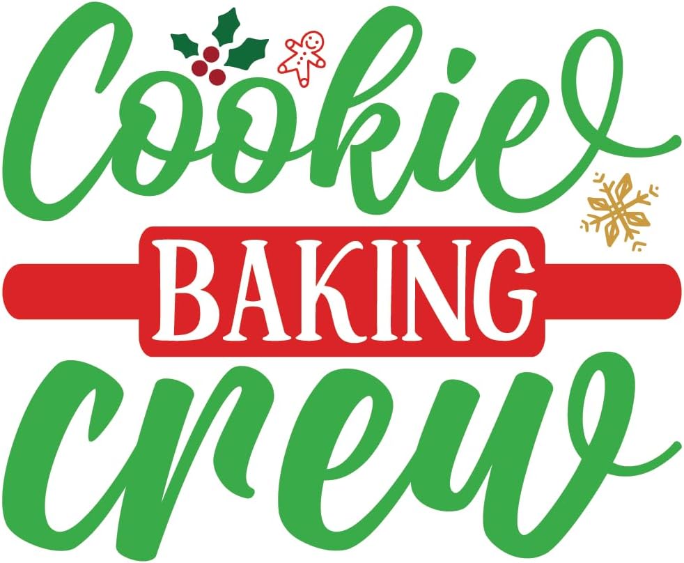 Inspirational Quote Cookies Baking Crew Motivational Sticker Vinyl Decal Motivation Stickers- 5" Vinyl Sticker Waterproof