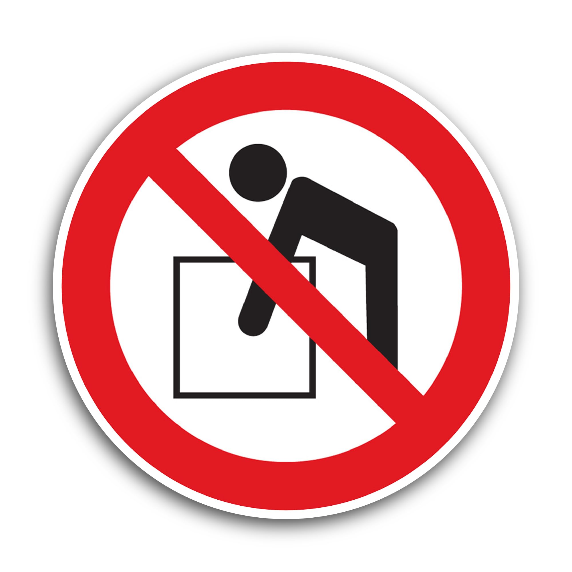 2 (Pieces) 3" and 5" Do Not Bend Sticker, Waterproof Vinyl Decals for Many Purpose Like Cars, Trucks