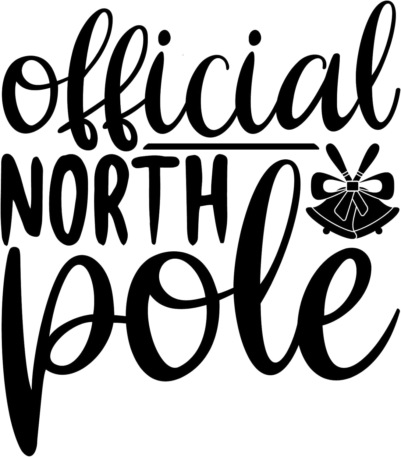Inspirational Quote Official North Pole Motivational Sticker Vinyl Decal Motivation Stickers- 5" Vinyl Sticker Waterproof
