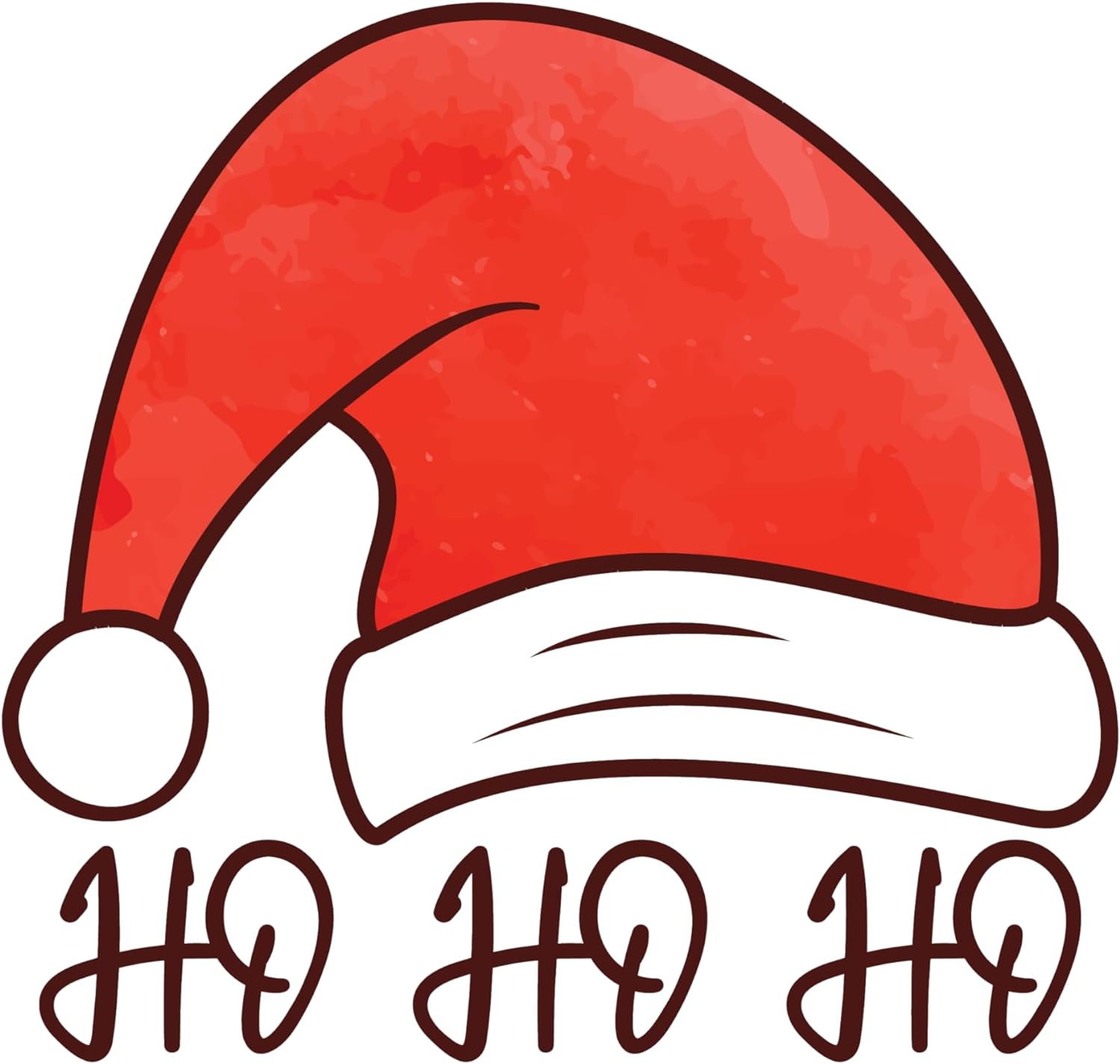 Inspirational Quote Ho Ho Ho Red Hat Motivational Sticker Vinyl Decal Motivation Stickers- 5" Vinyl Sticker Waterproof